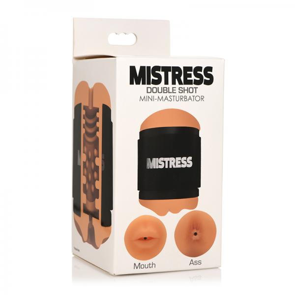 Curve Novelties Mistress Double Shot Mini Masturbator Ass & Mouth Medium