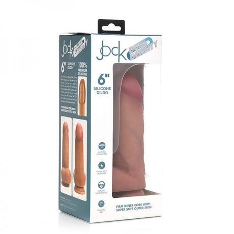Jock Light Dual Density Silicone Dildo With Balls 6 Inch