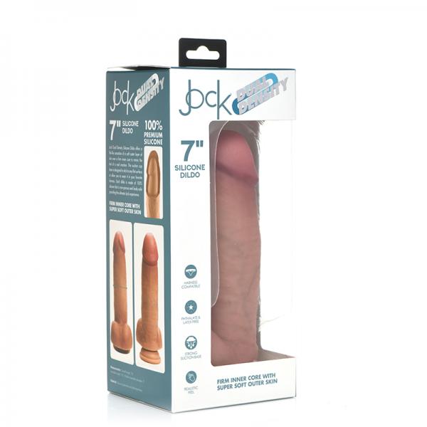 Jock Light Dual Density Silicone Dildo With Balls 7 Inch