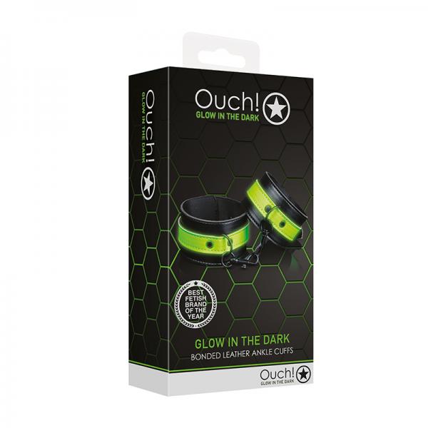 Ouch! Glow Ankle Cuffs Glow In The Dark Green