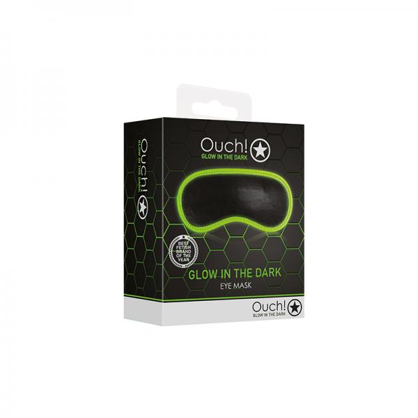 Ouch! Glow Eye Mask Glow In The Dark Green