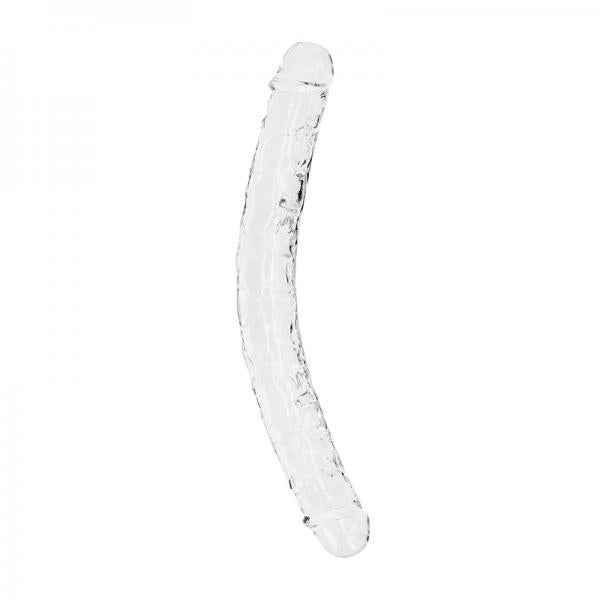 Realrock Crystal Clear Double Dong 13 In. Dual Ended Dildo Clear