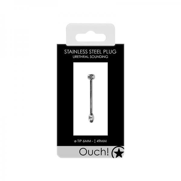 Ouch! Urethral Sounding Metal Plug 6 Mm