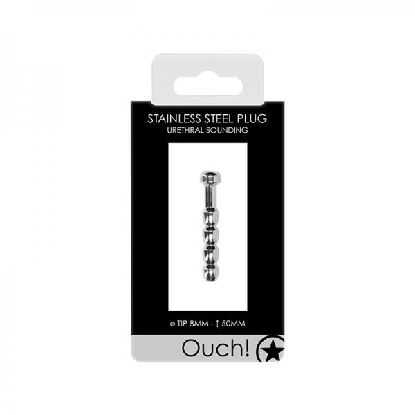 Ouch! Urethral Sounding Metal Plug 8 Mm