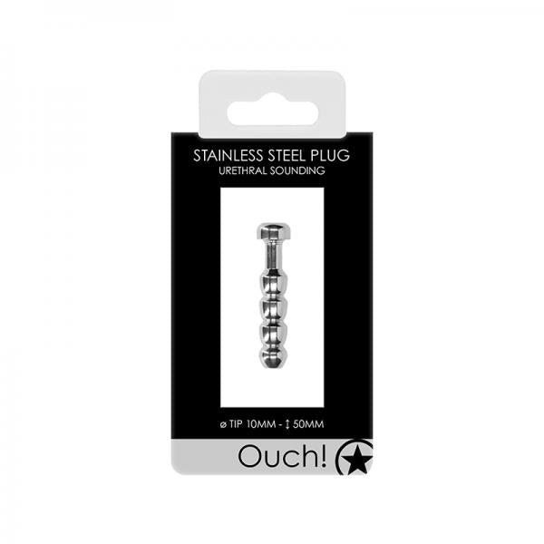 Ouch! Urethral Sounding Metal Plug 10 Mm