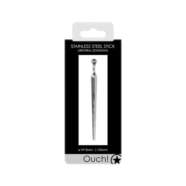 Ouch! Urethral Sounding Metal Stick 8 Mm