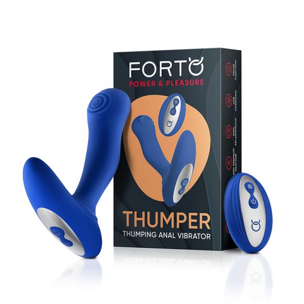Forto Thumper Anal Vibrator Blue