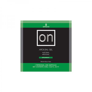 On For Her Arousal Gel Single Use Packet 6 Ml Spearmint