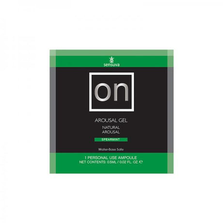 On For Her Arousal Gel Single Use Packet 6 Ml Spearmint