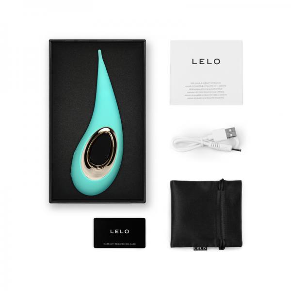 Lelo Dot Elliptical Clitoral Stimulator Aqua