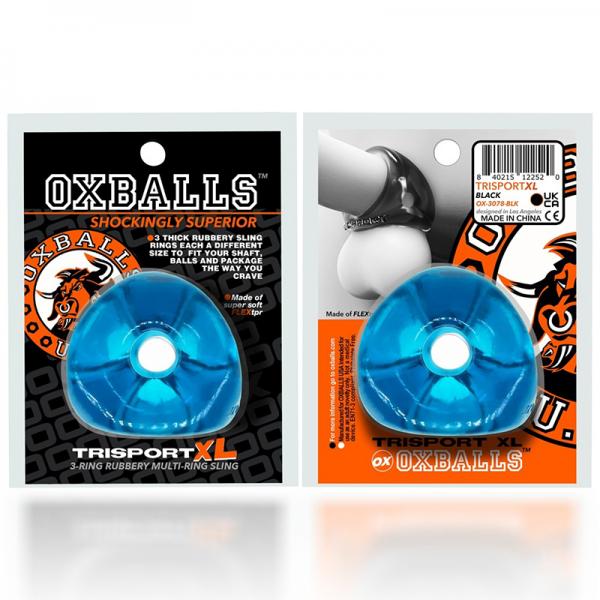 Oxballs Tri Sport Xl Thicker 3 Ring Sling Space Blue