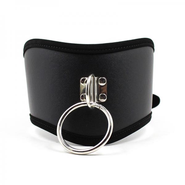 Ple'sur Pvc Adjustable Posture Collar With O Ring Black