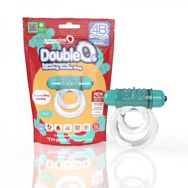 Screaming O 4b Doubleo 6 Vibrating Double Cockring Kiwi