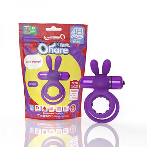 Screaming O 4b Ohare Vibrating Rabbit Double Cockring Grape