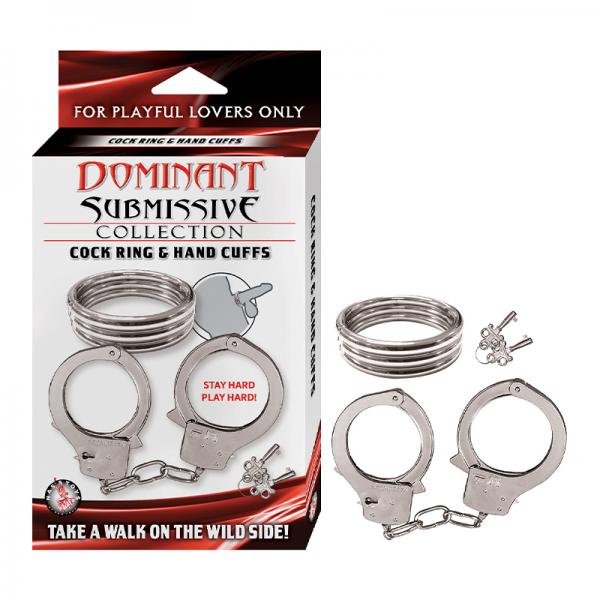 Nasstoys Dominant Submissive Collection Cockring & Handcuffs Set