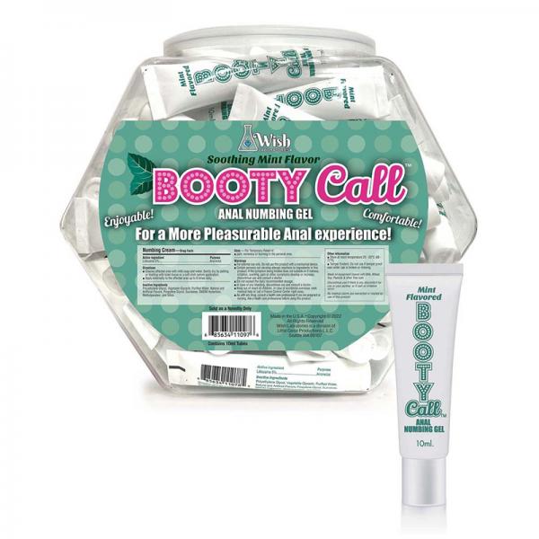 Bootycall Anal Numbing Gel Mint 65 Piece Fishbowl Display