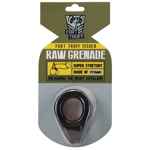 Fort Troff Artillery Raw Grenade Cockring Clear Black