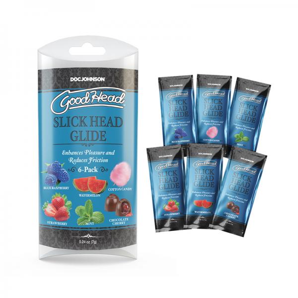 Goodhead Slick Head Glide Multi Flavor 6 Pack 0.24 Oz.