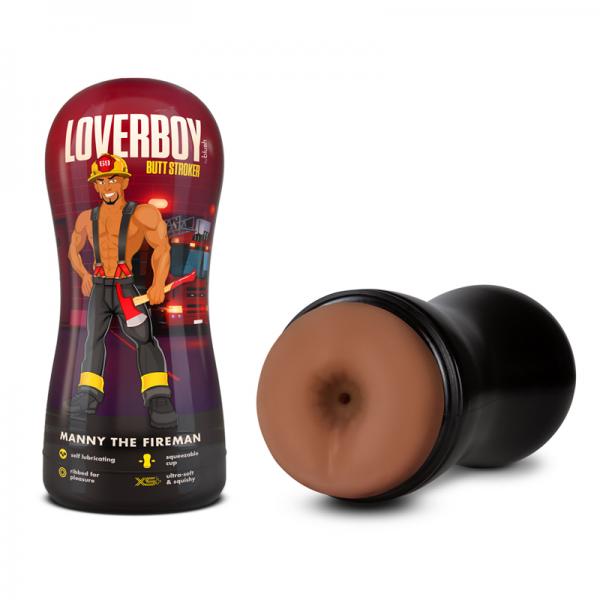 Loverboy Manny The Fireman Self Lubricating Anal Stroker Tan