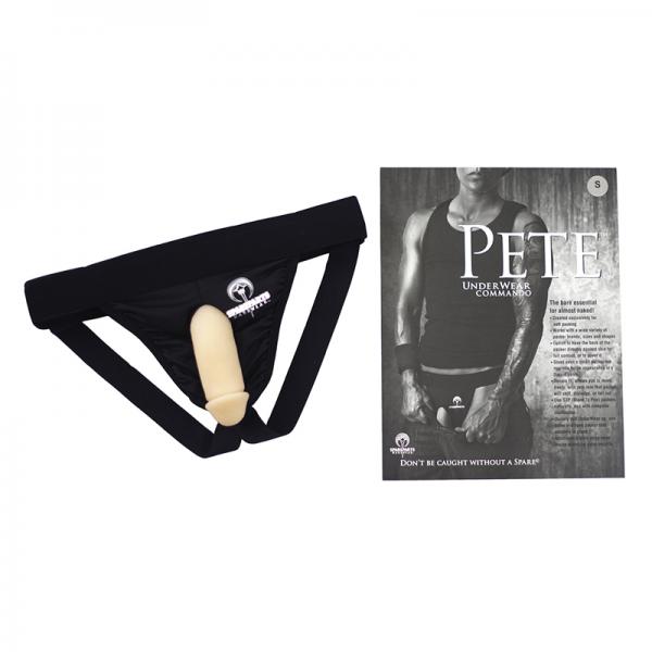 Spareparts Pete Commando Nylon Packing Jock Black Size 3xl