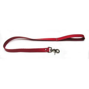 Kl Bondage Basics Leather Leash (Red)