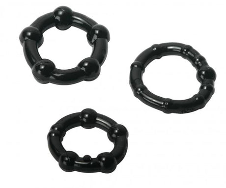 Black Performance Erection Rings Packaged