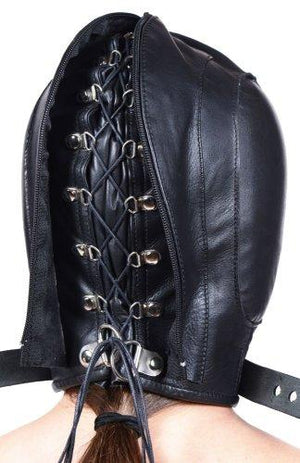 Leather Padded Hood With Mouth Hole Medium/Large