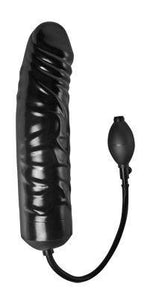 Xxl Inflatable Dildo 12.5 Inches Black