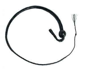 3 Foot Snake Whip 12 Plait Black