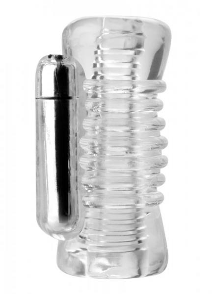 Palm Tec Vibe Tube Vibrating Stroker Clear