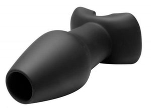 Invasion Hollow Silicone Anal Plug Large Black