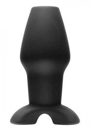 Invasion Hollow Silicone Anal Plug Large Black