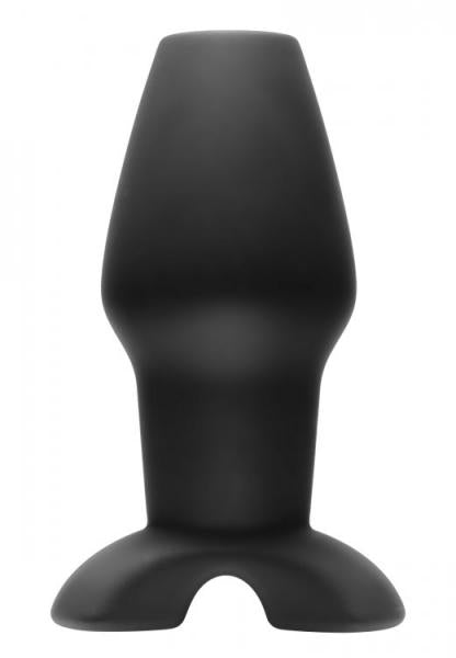 Invasion Hollow Silicone Anal Plug Large Black