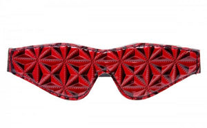 Crimson Full Blackout Embossed Blindfold