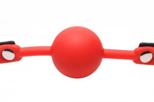 Silicone Comfort Ball Gag Red