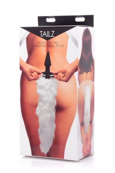 Foxxxy Fanny Tail Vibe White Anal Plug