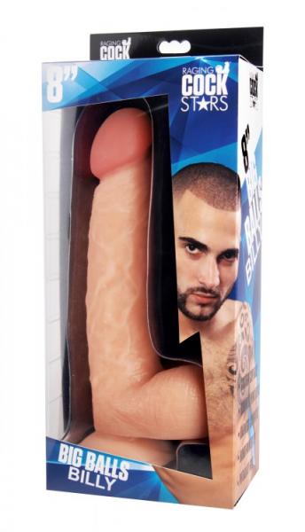 Raging Cockstars Big Balls Billy 8 Inches Realistic Dildo