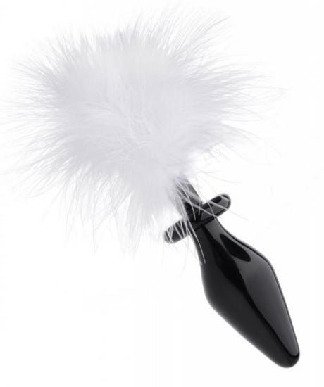 Tailz Fluffer Bunny Tail Glass Anal Plug