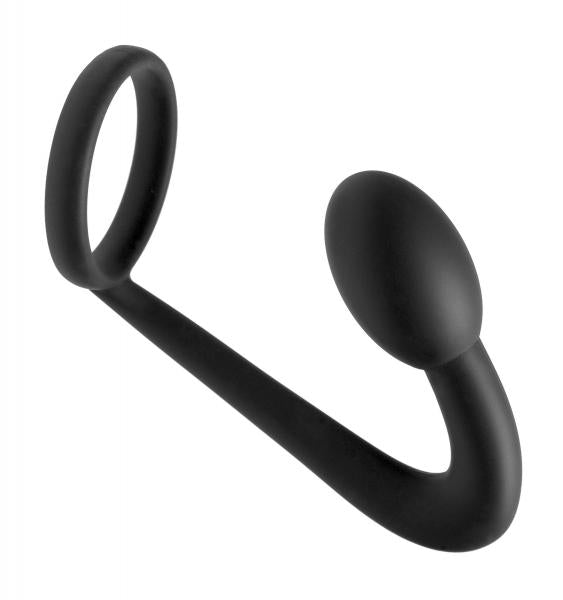 Prostatic Explorer Silicone Cock Ring And Prostate Plug