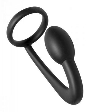 Prostatic Explorer Silicone Cock Ring And Prostate Plug