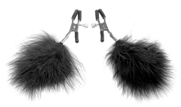 Black Feather Nipple Clamps