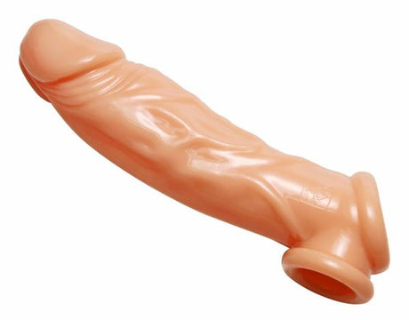 Realistic Penis Enhancer And Ball Stretcher Beige