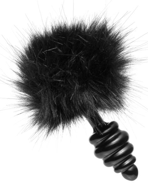 Tailz Bunny Faux Fur Tail Plug Black