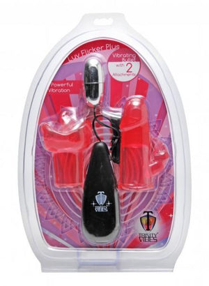 Luv Flicker Plus Vibrating Bullet With Attachments