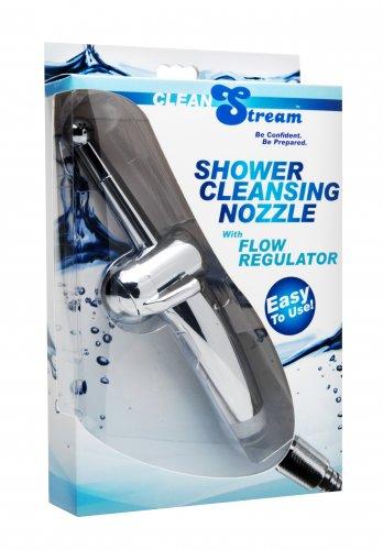 Shower Cleansing Nozzle With Flow Regulator