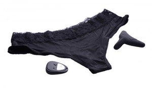 Pulsating Panty 10 X Cheeky Style Vibrating Panty Black O/S