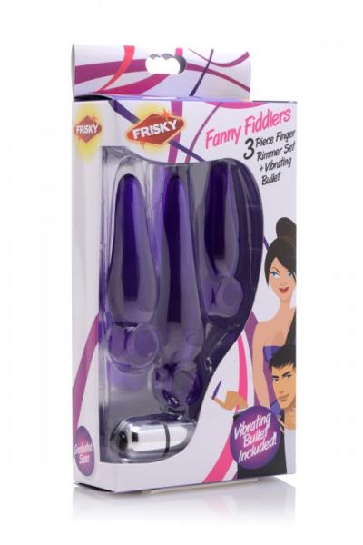 Fanny Fiddlers 3 Piece Finger Rimmer With Vibrating Bullet