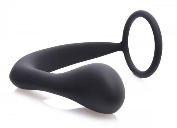 Explorer Ii Prostate Stimulator & Cock Ring Black