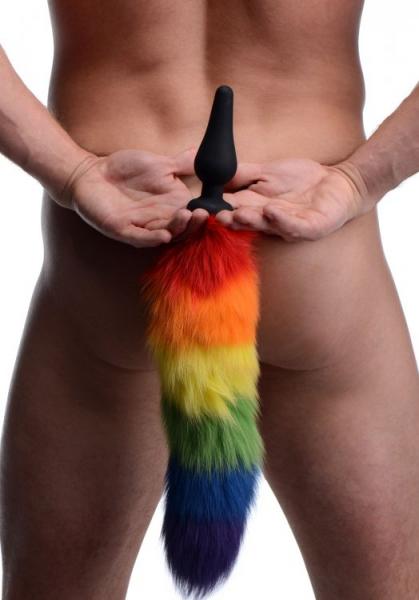 Tailz Rainbow Tail Silicone Butt Plug