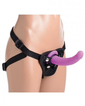 Strap U Navigator Silicone G Spot Dildo With Harness